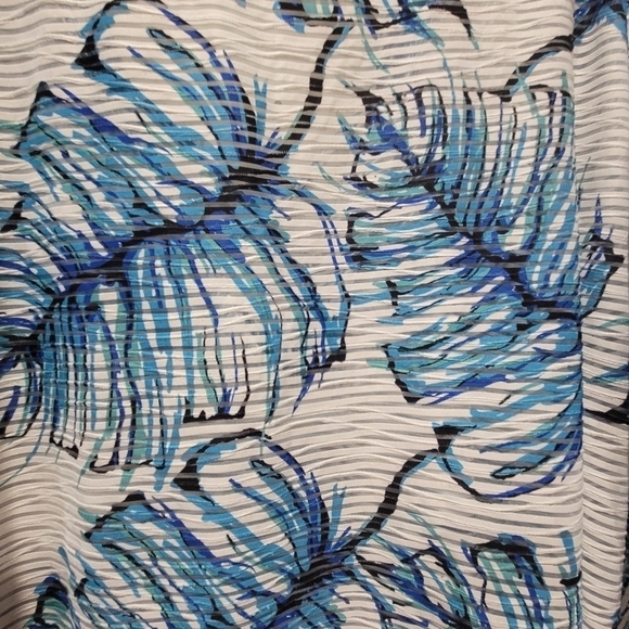 Apt. 9 3X Floral Razor Front Midi Coverup Duster Beachy Summer - Picture 5 of 7